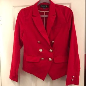 Red forever 21 blazer